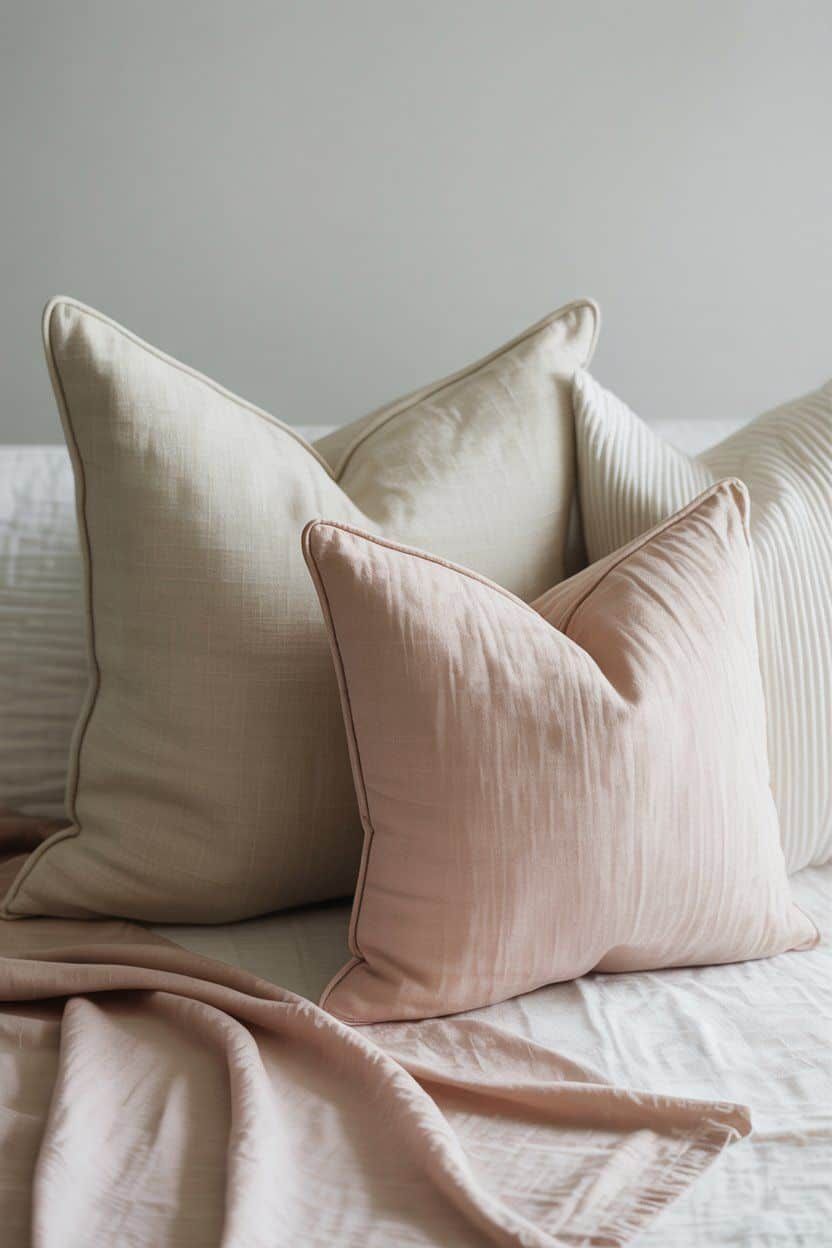 Relaxed textiles styled in a comfortable interior