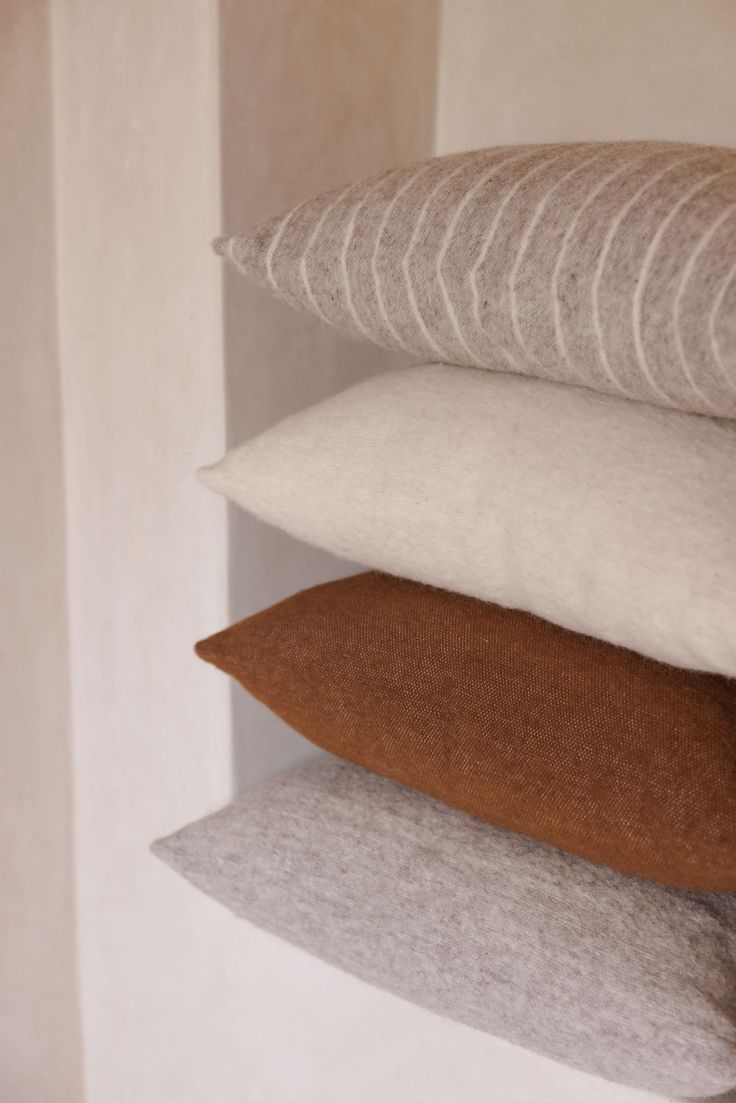 Comfortable living space with layered textiles