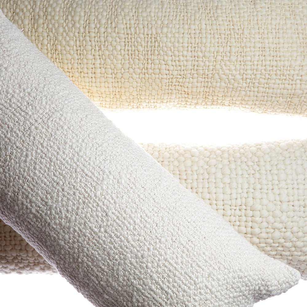 Flame Pattern Natural Wool Lumbar Pillow - Image 6