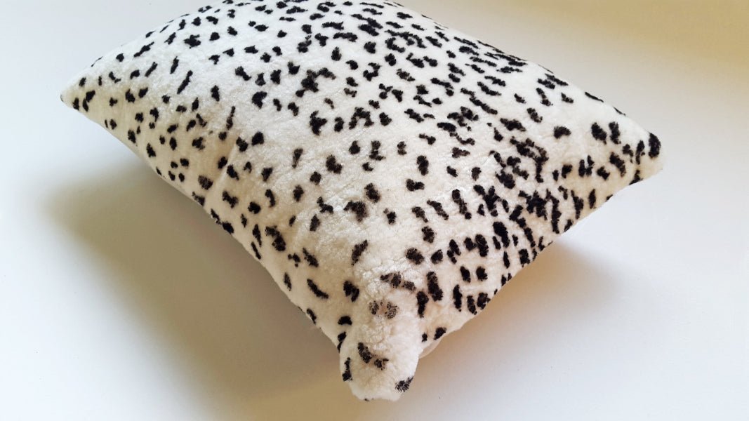 Leopard Shearling Square Pillow - Image 3