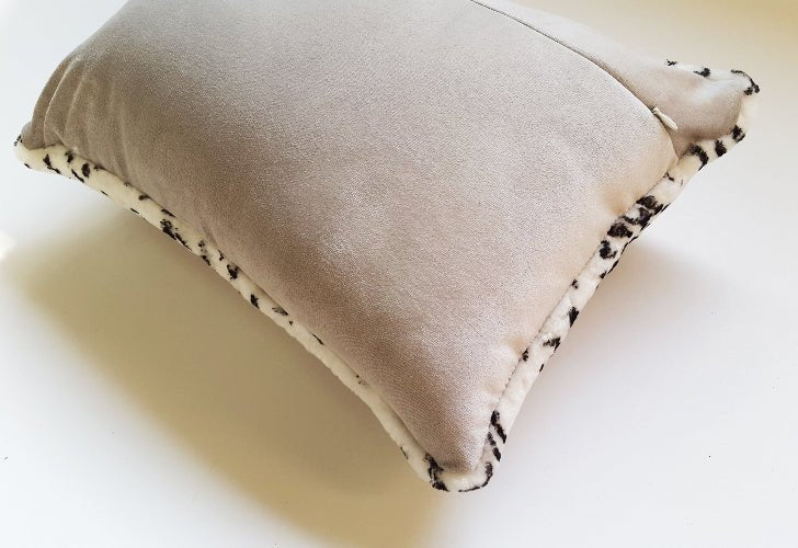 Leopard Shearling Square Pillow - Image 2