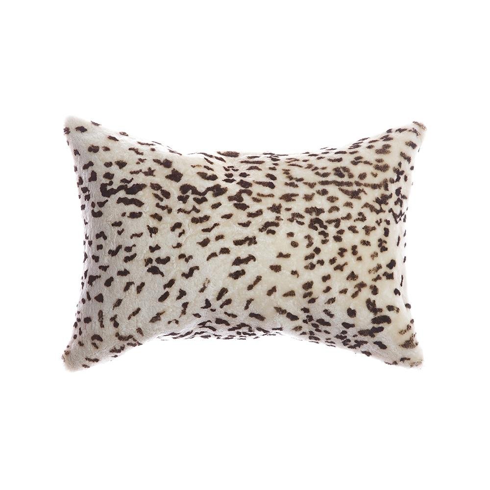 Leopard Shearling Square Pillow - Image 4