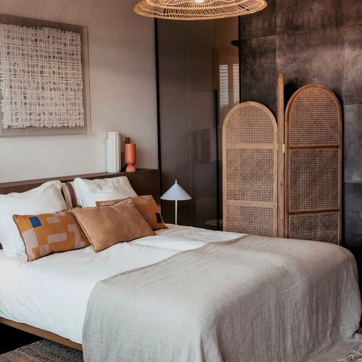 Bedspread - natural linen - Image 4